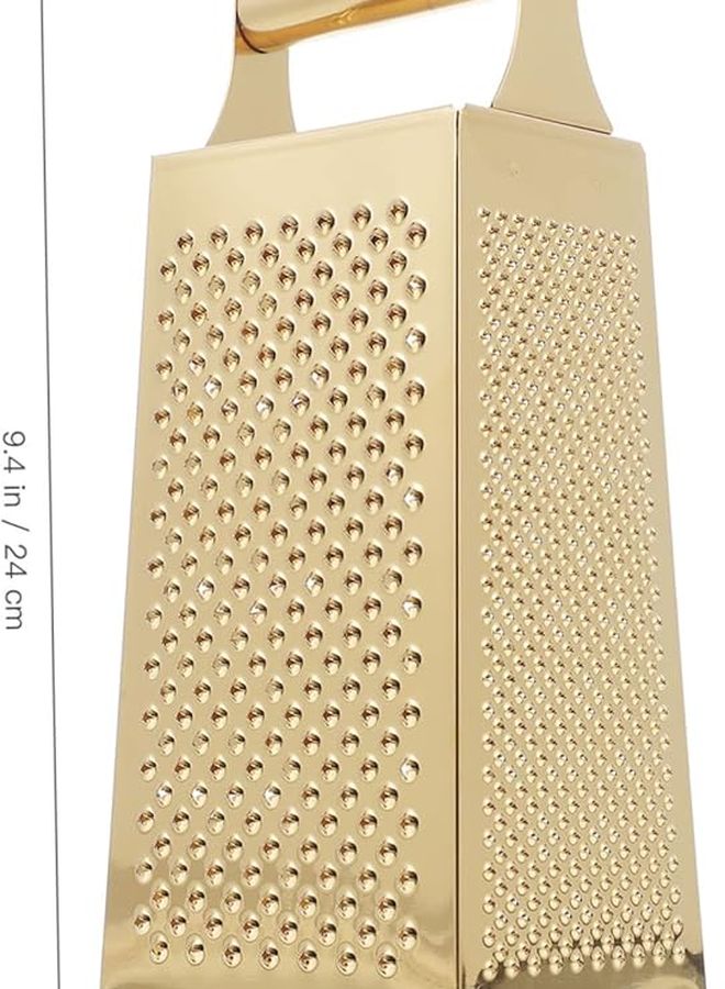 Stainless Steel Grater For Vegetables Cheese And Fruit With Non Slip Handle Easy Storage - Image 2